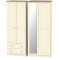 Venice Standard 4 Door 2 Drawer Mirrored Wardrobe