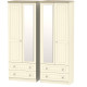 Venice Standard 4 Door 4 Drawer Mirrored Wardrobe