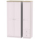 Venice Standard Triple Plain Small Drawer Wardrobe