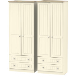 Venice Tall 4 Door 4 Drawer Wardrobe
