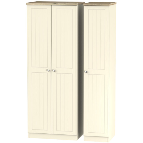 Venice Tall Triple Plain Wardrobe